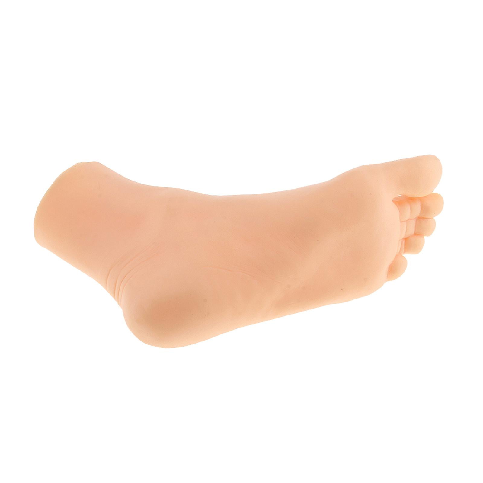 Magideal - Modelo De Pie Media Corta Pulsera De Tobillo Móvil Suave, Soporte Para Exhibición De Joyería Exhibición De Calcetines De Pie Para Accesorios De Pintur Mujer Izquierda