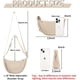 thumbnail image 2 of Bolso bandolera de nailon con forma de media luna para mujer y hombre, pequeño bolso bandolera de viaje, riñonera ligera con correa ajustable y cremallera, bolso de hombro redondo y suave para uso dia, 2 of 7