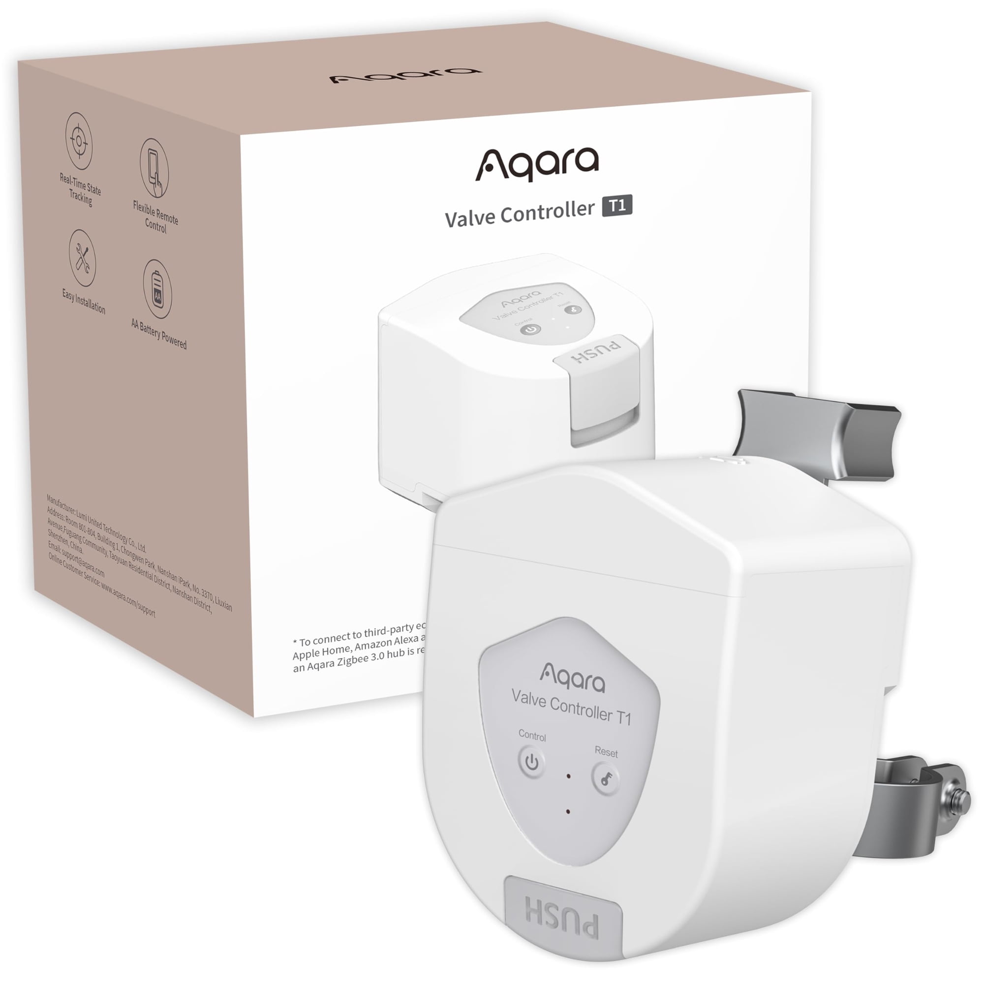 Controlador De Válvula Inteligente Aqara T1 Con Matter Para El Hogar Con Hub