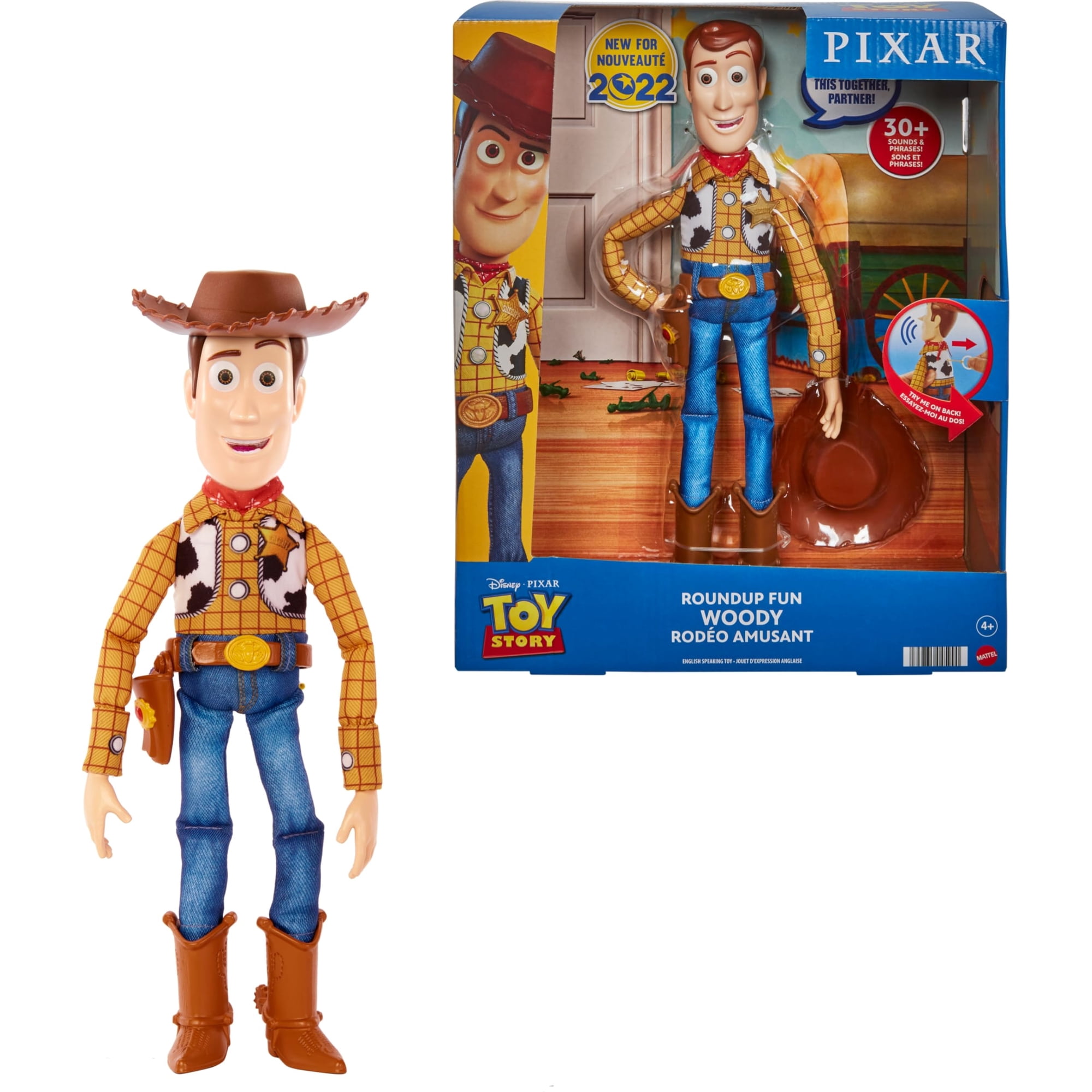 Figura De Acción Mattel Disney Pixar Toy Story Woody 30 Cm Talking