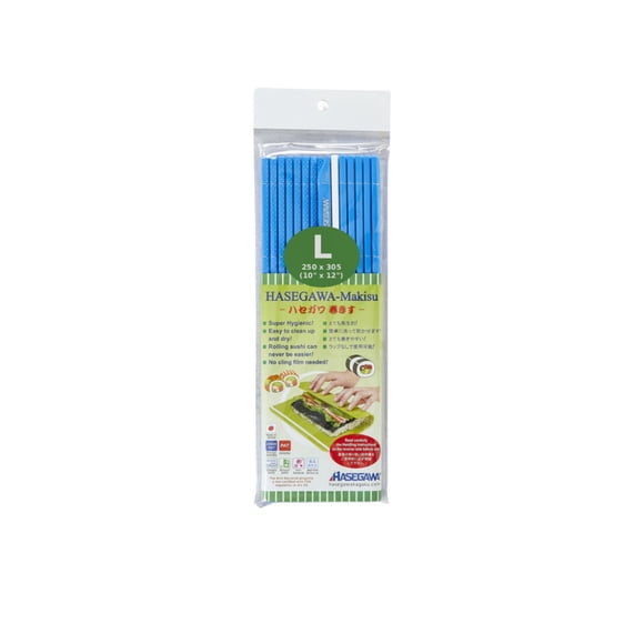 Esterilla De Sushi Antibacterial Makisu Hasegawa "L" Azul
