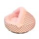 thumbnail image 1 of Cama De Felpa Con Capucha Para Gatos, Cómoda Cama Para Gatitos, Suministros Para Mascotas, Cachorros, Color Rosa, 1 of 5
