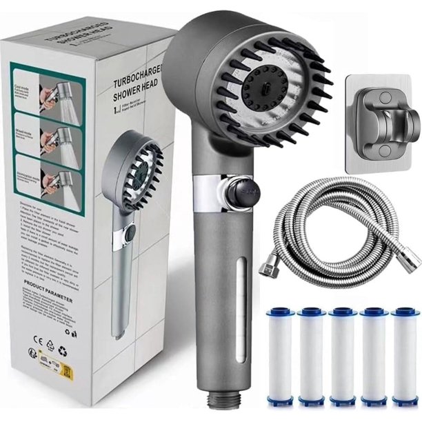 Cabezal ducha Drivse 2026 nuevo filtrado mano manguera 150cm soporte ajustable 5 recambios modo flash integrado
