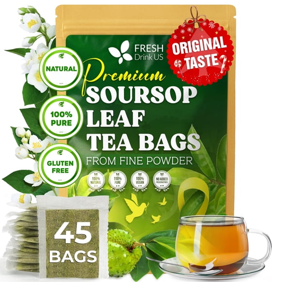 Té De Hoja De Guanábana 45 Bolsitas Natural Y Puro