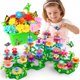 thumbnail image 1 of Kit de construcción de jardines de flores Toy SpringFlower Gifts, 148 piezas, 1 of 8