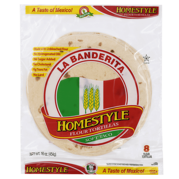 Tortillas 8" Caseras La Banderita 454 g