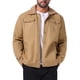 thumbnail image 5 of INSPIRE CHIC Chaqueta de Invierno para Hombre con Cuello, Botones al Frente, Forro de Felpa, Bolsillos, Chaqueta de Camionero M Caqui Oscuro, 5 of 6