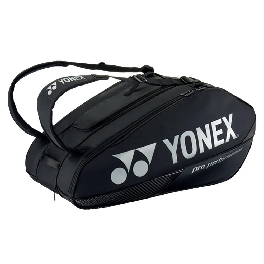 Bolsa De Raqueta De Tenis Yonex Team, Paquete De 9, Negra, Bag42529bk