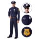 thumbnail image 4 of Disfraz de Policía Adulto Azul – Spooktacular Creations, 4 of 6