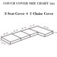 thumbnail image 2 of Funda para sofá Disayu 3 plazas + chaise gris claro elástica, 2 of 9