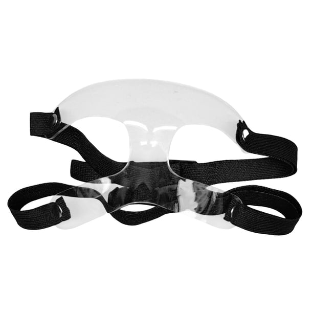 Máscara facial Correa ajustable Guardia de la nariz Protector de la cubierta facial Protector para la nariz rota Escudo facial para Karate Lucha Softb 17cmx10cm