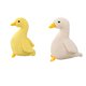thumbnail image 3 of 2 Uds., Mu?eco De Pato De Peluche Infantil, Decoración De 40cm, Blanco, 30cm, Amarillo, 3 of 5