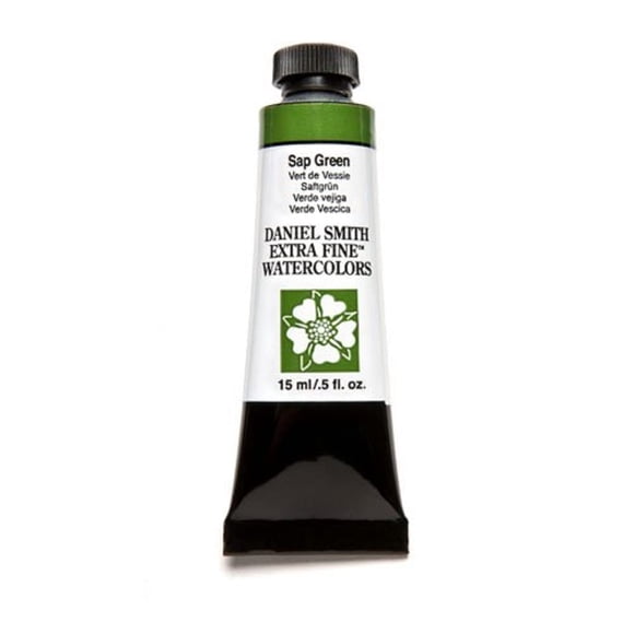 Pintura acuarela Daniel Smith extra fina, color verde savia, 15 ml