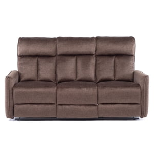 Vys Spa - Sofa Reclinable 3 Cuerpos Brown Monaco Con Posavasos