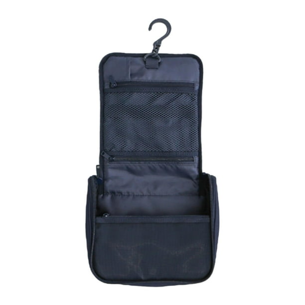 Bolsa De Maquillaje De Viaje Organizador De Artículos De Tocador Resistente Y Duradero Para Acampar Viajes Mujeres Azul