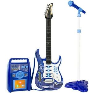 Best Choice Products - Guitarra Eléctrica Para Niños Toy Choice Products Con 6 Canciones, Color Azul