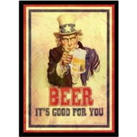 Genérico - Cuadro Decorativo Beer Medidas 30X40 Cm