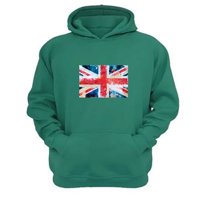 Genérico - Polerón Canguro Reino Unido Verde Aguamarina Talla M Unisex