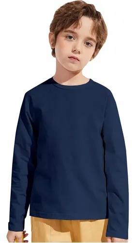 Genérica - Pack 3 Camisetas Niños Manga Larga Algodón Con Bambu7-8