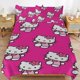 thumbnail image 2 of Rose Red Hello Kitty Comforter Twin SizeComforter Set for Kids Girls3Pcs Bedding Set Printed Comforter with 2 PillowcasesDown AlternativeSoft and Lightweight Bed Sheets, 2 of 5