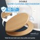 thumbnail image 3 of Asiento de Inodoro Sanilo Redondo de Madera Moldeada con Cierre Suave Ajustable, 3 of 7