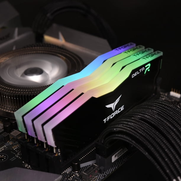Módulo de memoria TEAMGROUP T-Force Delta RGB DDR4 de 16 GB (2 x 8