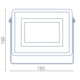 thumbnail image 5 of Foco Proyector Telco Flat LED 30W 3000K Calido Megabright negro 18X17X3, 5 of 5