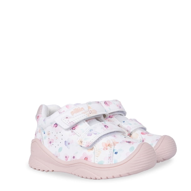 Zapatilla Bebé Niña Diseño Mariposas y Flores Blanco