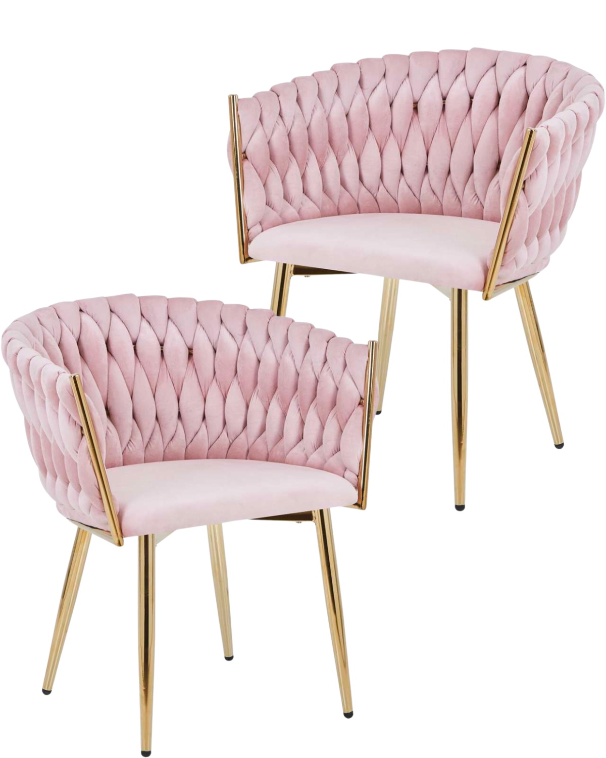 Habita2 Chile - Pack 2 Sitiales Queen Terciopelo - Palo Rosa