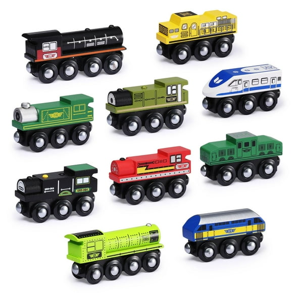 Set de tren de madera | Accesorios SainSmart Jr. 10 piezas magnéticas