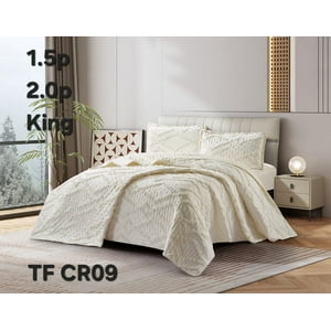 Aladdins Shop - Cobertor De Verano King Plumon Ligero Polialgodón Diseño Blanco