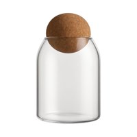 Disparo - Botella Frasco Contenedor 880Ml Vidrio 15Cm Con Tapa Corcho