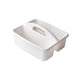 thumbnail image 2 of Caja De Artículos De Limpieza Con Asa, Organizador De Herramientas, Cubo Para Dormitorio, Maquillaje, Jardín, Blanco, 2 of 3