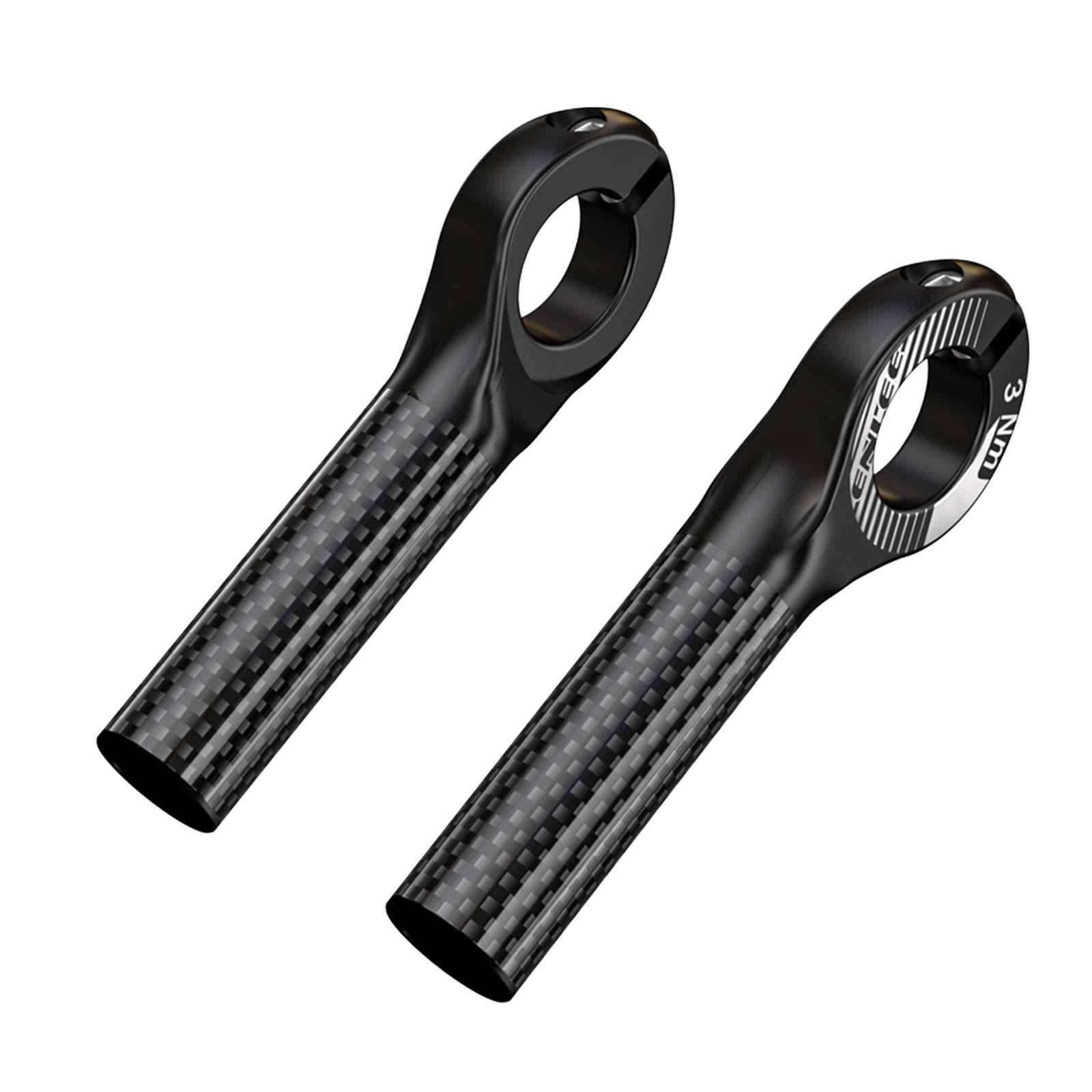 Magideal - 2x Extremos De Manillar De Bicicleta Agarre Manual Resistente Al Desgaste Extremos De Barra De Manillar De Bicicleta Ligeros Extremos De Barra De Bici , Negro