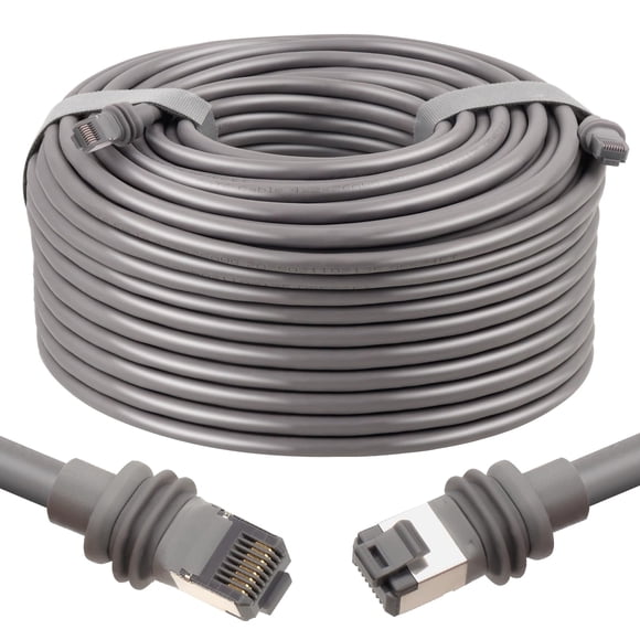 Cable MOOKEERF Starlink 46 m Cat6 Impermeable Gris