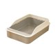 thumbnail image 4 of Caja De Arena Para Gatos, Bandeja De Arena Para Mascotas Con Parte Superior Abierta Para Gatos De Interior, Animales Peque?os, Viaje, Gris M, 4 of 5