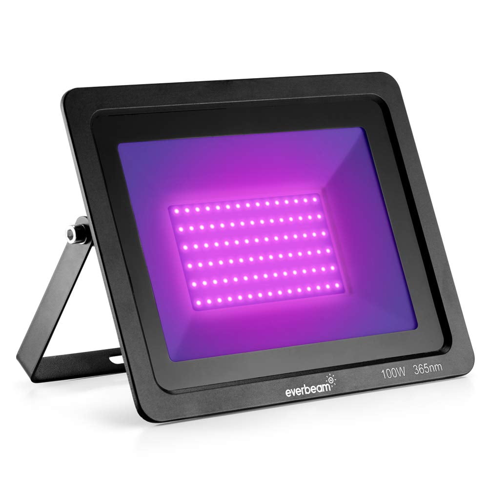 Luz Negra Uv Led Everbeam 365 Nm 100 W, Ip66, Resistente Al Agua