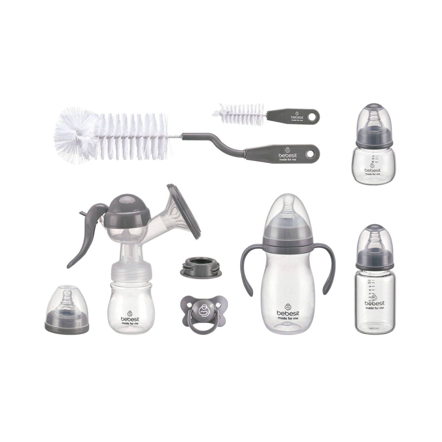 Set De Lactancia 6 En 1 Mamaderas Y Accesorios Bebesit