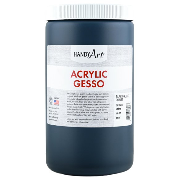 Gesso Acrílico Handy Art 946 ml Negro – Primer