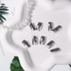 thumbnail image 4 of Press on Nails SXVME, blanco, plateado y cromado, cuadrado corto, 4 of 8