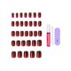 thumbnail image 4 of Uñas Postizas KISS Sprightly Rojo Cortas (Squoval) 32 uds, 4 of 9