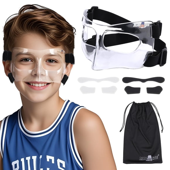 Máscara Deportiva Macarte Kids Clear Sports Protector Nasal de Espuma para Niños