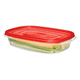 thumbnail image 2 of Contenedor rectangular 950 ml 3u, rojo, 2 of 3