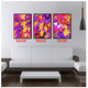 thumbnail image 2 of Cuadros Decorativos Arte Psicodélico Cantante Pack X 3 Uds 35x50 Cm C/u, 2 of 2