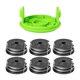 thumbnail image 1 of Carretes de hilo para desbrozadora 0.065mm paquete de 6 + cubierta de repuesto Greenworks, 1 of 1