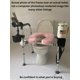 thumbnail image 2 of Asiento de inodoro elevado MAXILLA GORILLA con asas, 500 libras, 2 of 9
