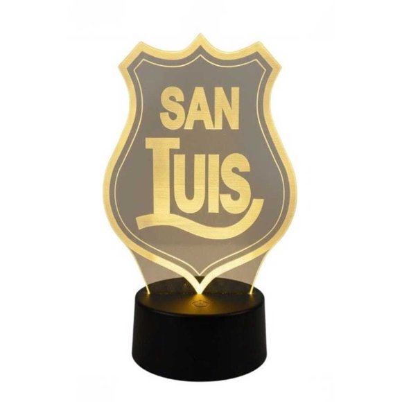 Lampara Ilusion 3D San Luis de 7 colores, Base touch