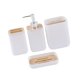thumbnail image 4 of Juego De Accesorios De Ba?o De 4 Piezas Práctico Para El Ba?o Del Hogar Del Apartamento 010 Blanco, 4 of 5