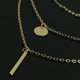 thumbnail image 5 of FXmimio Collar Multicapa 3 Niveles Colgante Largo Cadena Mujeres Joyería, 5 of 7