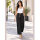 thumbnail image 2 of Pantalón Palazzo Mujer Cintura Elasticada Con Lazo Siena Negro, 2 of 6